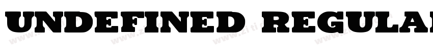 Undefined Regular字体转换